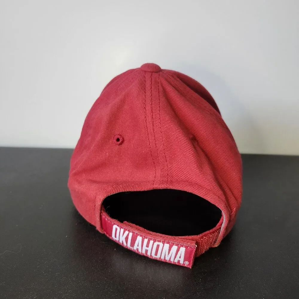 Oklahoma Sooners Youth Hat Cap Russell Athletic OU Crimson Red White Adjustable